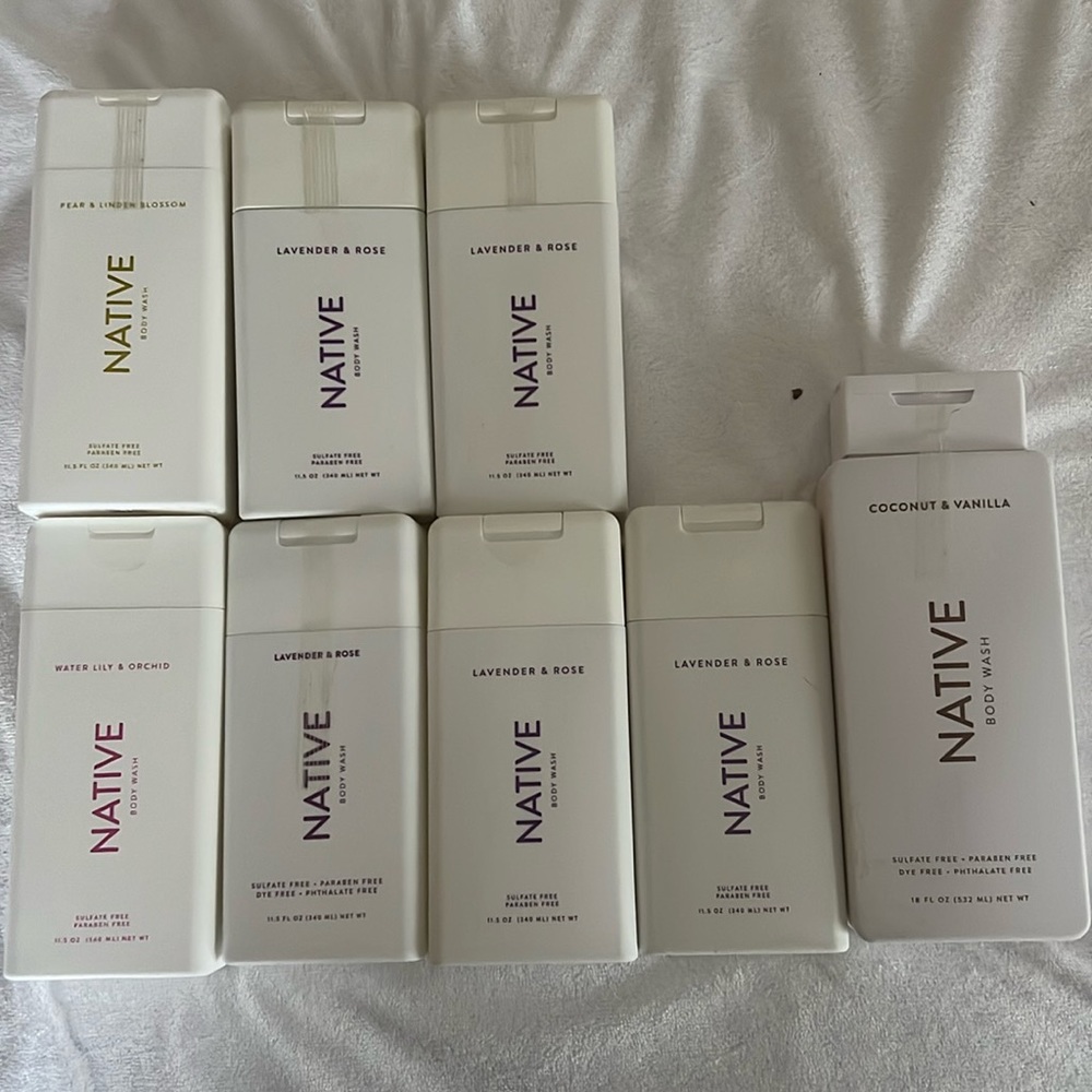 Native body wash, sealed